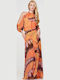 Set mit Maxi Rock Orange