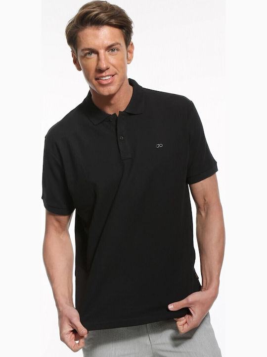 Double Tricou Polo Negru