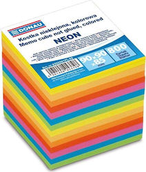 Donau Donau Peel-off Cube 90x90x90mm Ca 800 Cartons Neon Colour Mix