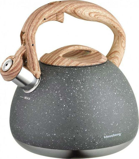 Klausberg Τσαγιέρα Ανοξείδωτη Γκρι 2800ml