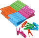 York Cârlige de rufe din plastic 20buc Gri
