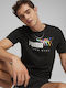 Puma T-shirt Bărbătesc cu Mânecă Scurtă BLACK
