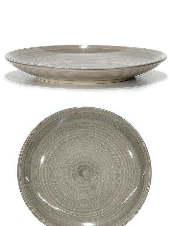 ArteLibre Plate Desert Ceramic Brown with Diameter 19cm