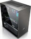 Evolveo M4 Gaming Midi Tower Κουτί Υπολογιστή με Πλαϊνό Παράθυρο Μαύρο