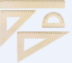 Set 4 Geometric Tools Grand Polystyrene 30 16 24 10 Cm Crem