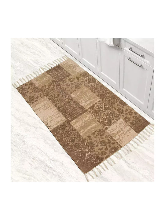 Lino Home Cuina Rectangular Kitchen Mat Beige 60x90εκ.