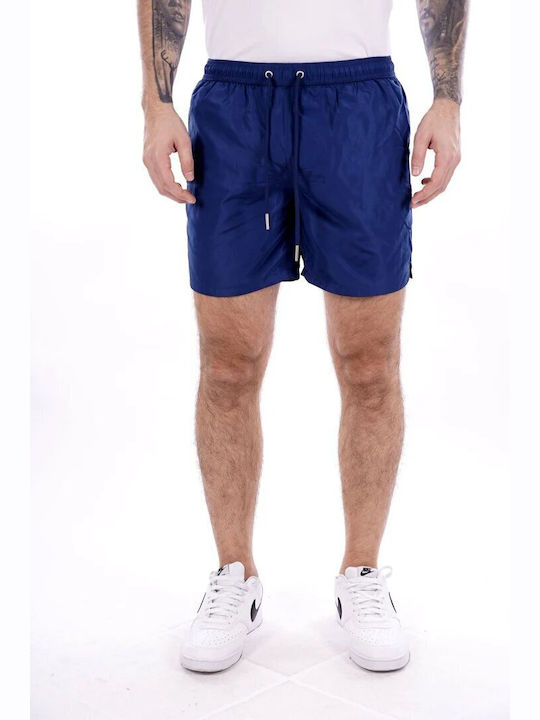 Gianni Lupo Herren Badebekleidung Shorts Navy-blue