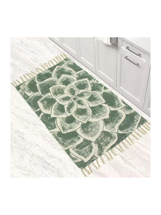 Lino Home Eldus Kitchen Mat Runner Olive 65x135εκ.