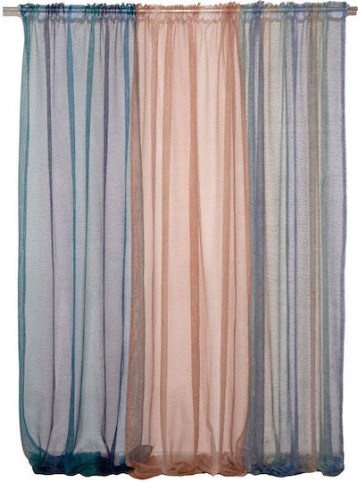 Viopros Blue Pencil Pleat Curtain 140x270cm