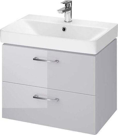 Cersanit Lara Slim 60 Countertop without Sink L59.4xW37.5xH46cm Grey