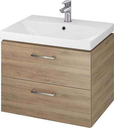 Cersanit Countertop with Sink with Light Walnut