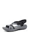 Damen Flache Sandalen Anatomisch in Schwarz Farbe