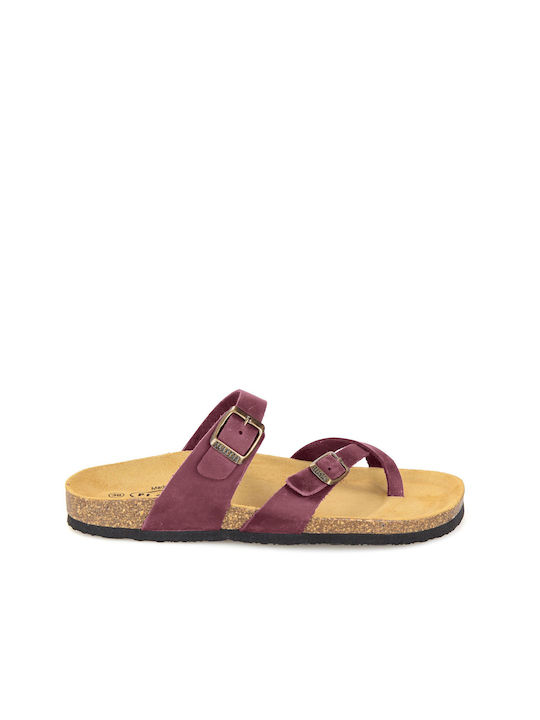 Plakton Anatomic Women's Sandals Burgundy