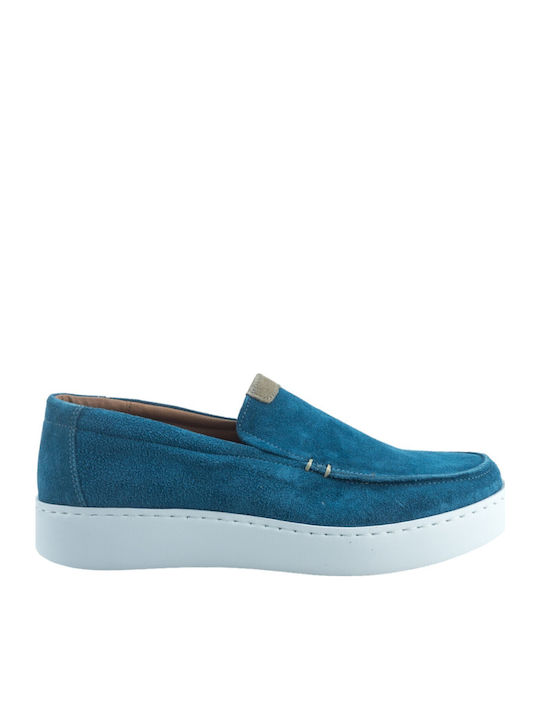Antonio Shoes Ανδρικά Μοκασίνια σε Μπλε Χρώμα