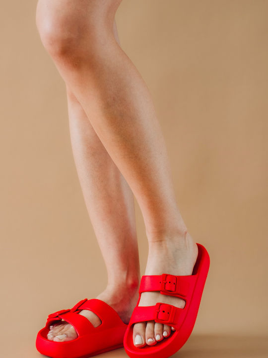 Sabino Frauen Flip Flops in Rot Farbe