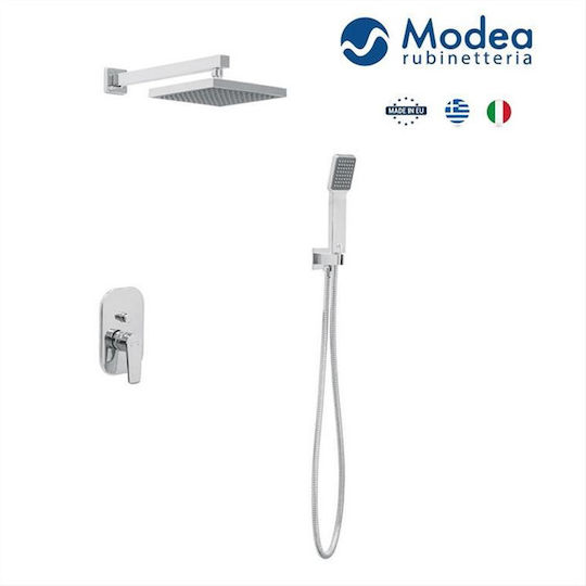 Viospiral für Dusche Silber