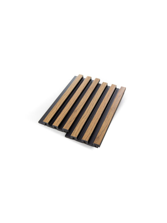 Interior & Exterior Wall Panel Metro 02 3D Strips 11.8x290cm Oak-black Royal Carpet Polystyrene