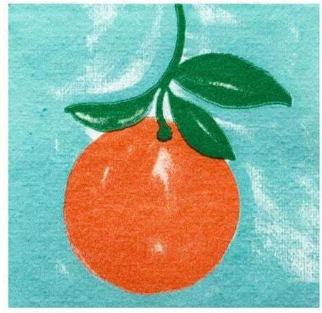 Xαρτοπετσέτες Orange Amere 12.5 X 2.5cm Francoise Paviot 20 Tεμάχια