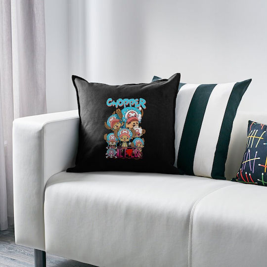 Chopper Einzelstück Sofa Kissen Schwarz 100% Baumwollfüllung enthalten 50x50cm