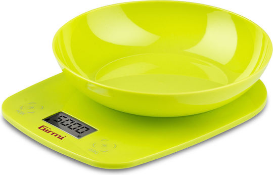 Girmi Ψηφιακή Ζυγαριά Κουζίνας με Κάδο έως 5kg Κίτρινη