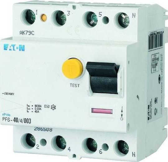 Eaton Phase Relays Leckage der Erde 25A Quadruple Pole