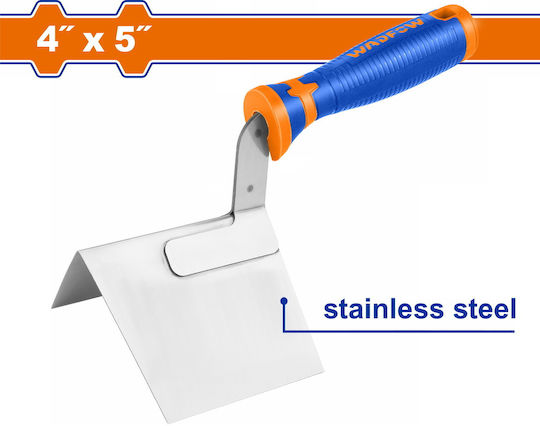 Wadfow Corner Spatula Inox 127x101.6mm with Plastic Handle WPE6301