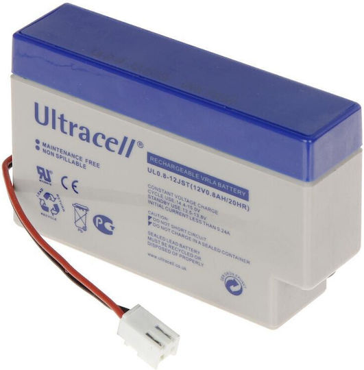 Ultracell UPS Battery with Capacity 0.8Ah and Voltage 12V 1pcs