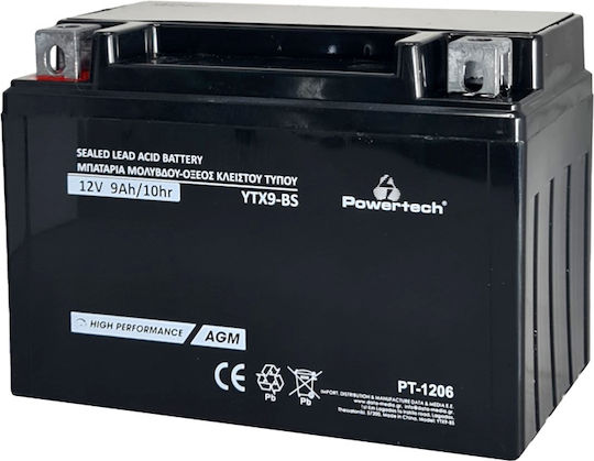 Powertech Baterie UPS cu Capacitate 9Ah și Tensiune 12V PT-1206 1buc