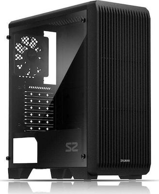 Zalman GEZA-069 Midi Tower Computer Case with Window Panel Black