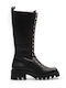 Ras Leather Women's Boots with Zipper Black