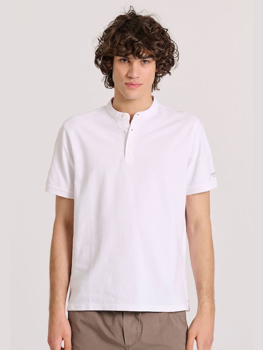 Funky Buddha Herren Shirt Kurzarm Polo MELANGE