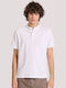 Short Sleeve Melange Blouse FBM009-008-11-White