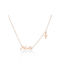 Bijou Box Necklace from Pink Gold Plated Steel