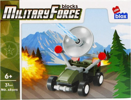 Alleblox Militärische Bauklötze für 6+ Jahre 31 Stück