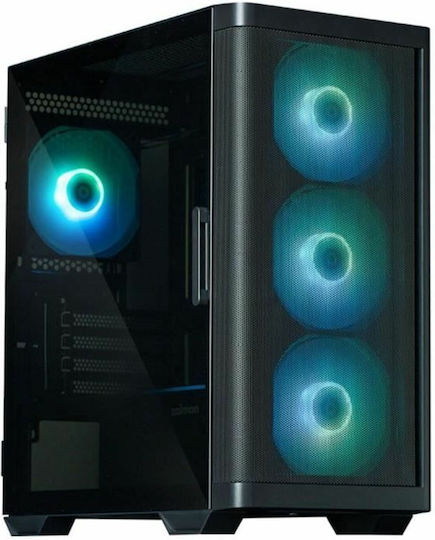 Zalman M4 ARGB Геймърска Мини Кула Компютърна Кутия Черна