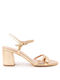 Labrini Damen Sandalen in Gold Farbe