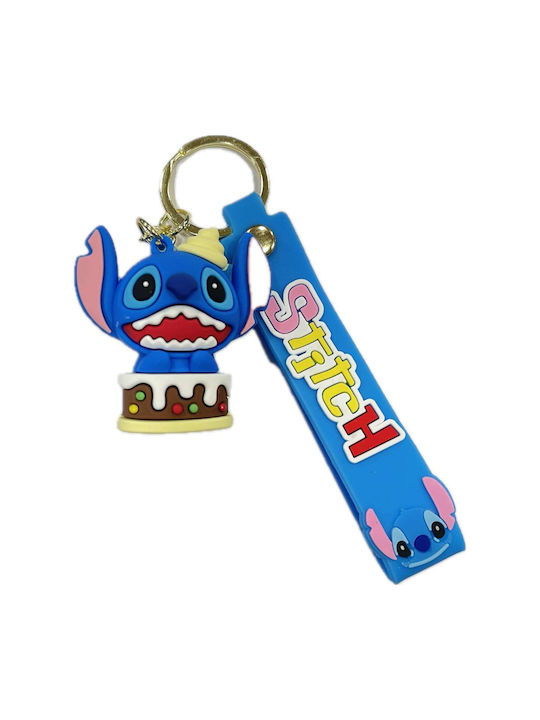 Keychain Key Holder Stitch Cake Blue