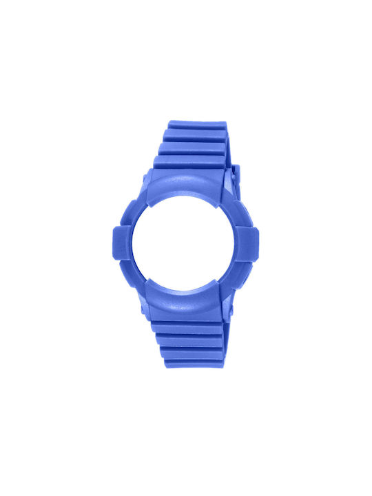 WATX & CO Καουτσούκ Λουράκι Μπλε 43mm