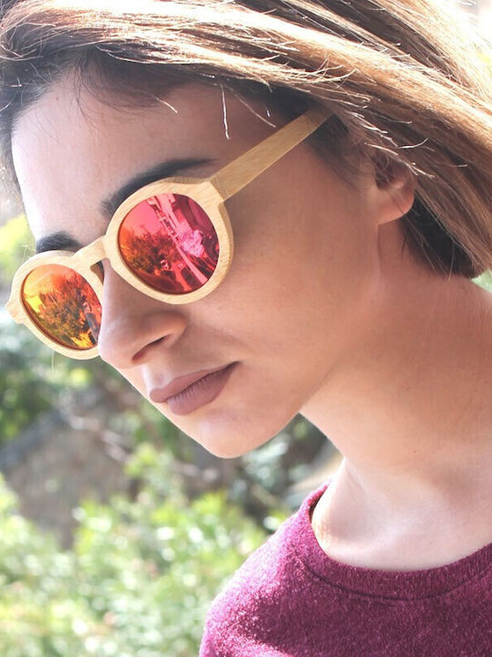 V-store Women's Sunglasses with Multicolour Plastic Frame and Purple Gradient Polarized Lens WD011