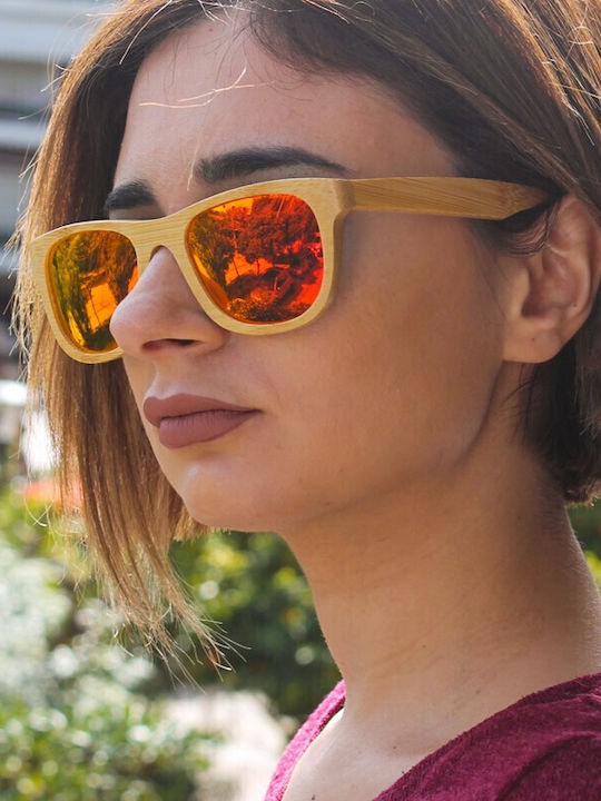 V-store Unisex Sunglasses with Multicolour Plastic Frame and Brown Gradient Polarized Lens WD023