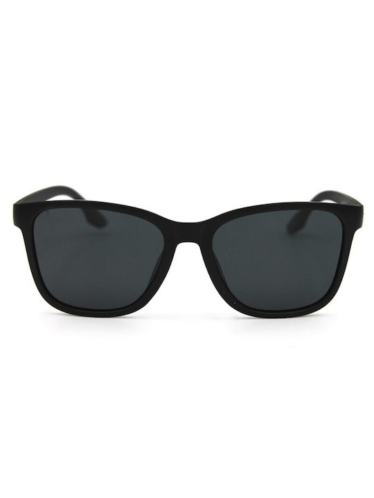 V-store Sonnenbrillen mit Schwarz Rahmen und Schwarz Polarisiert Linse POLP001BLACK