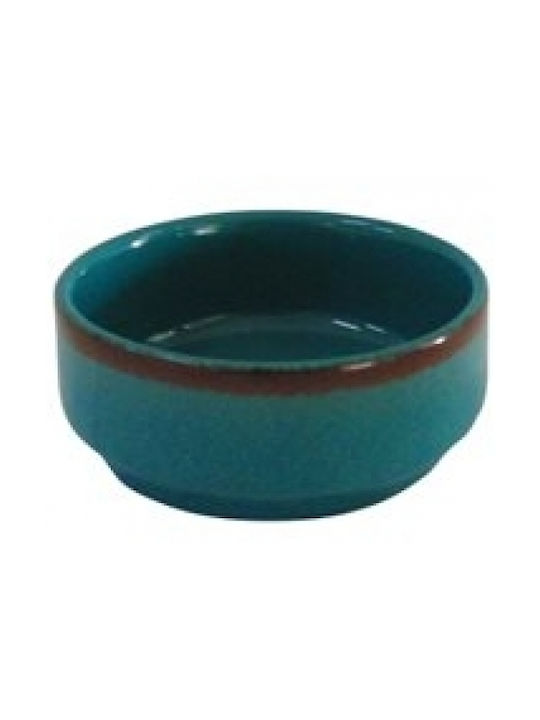 Lukanda Serving Bowl Round made of Porcelain Green with Diameter 6.5cm