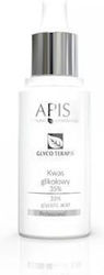 Apis Natural Cosmetics Glyco Terapis Glycolsäure 35% Gesichtspeeling in Serum für Ölige Hauttypen 30ml