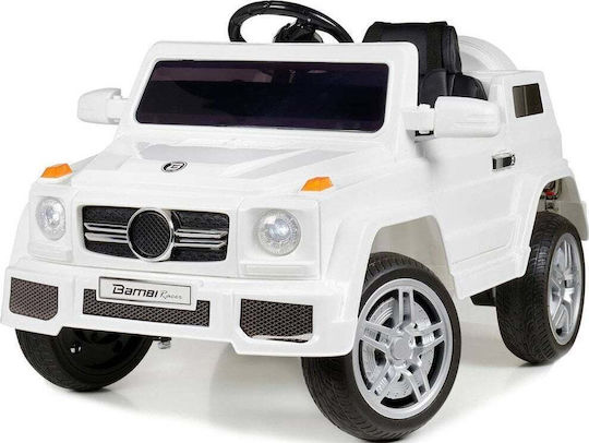 Bambi Racer Μονοθέσιο με Τηλεκοντρόλ 6 Volt Λευκό