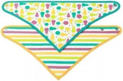 Babyono Bandana Fabric with Hoop & Loop Fastener & Pocket Multicolored