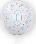 Tuban Balloon 45cm Stars Number 0 Blue Tuban