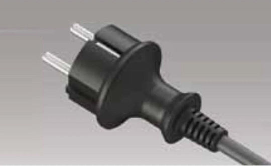 Plastrol Power Cord Type H05RR-F with Cable Properties 3x1mm² in Black Colour 1m