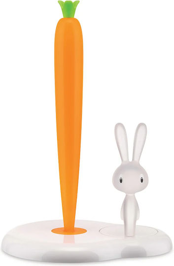 Alessi Plastic Paper Towel Holder Bunny White 20.2x16x34cm ASG42/H W