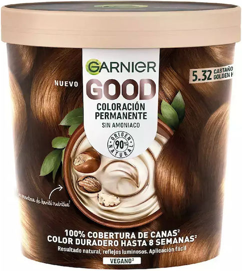 Garnier Good Βαφή Μαλλιών Χωρίς Αμμωνία 5.32-καστανο 217ml