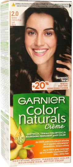 Garnier Color Naturals Βαφή Μαλλιών 2.0 Very Dark Brown 100ml